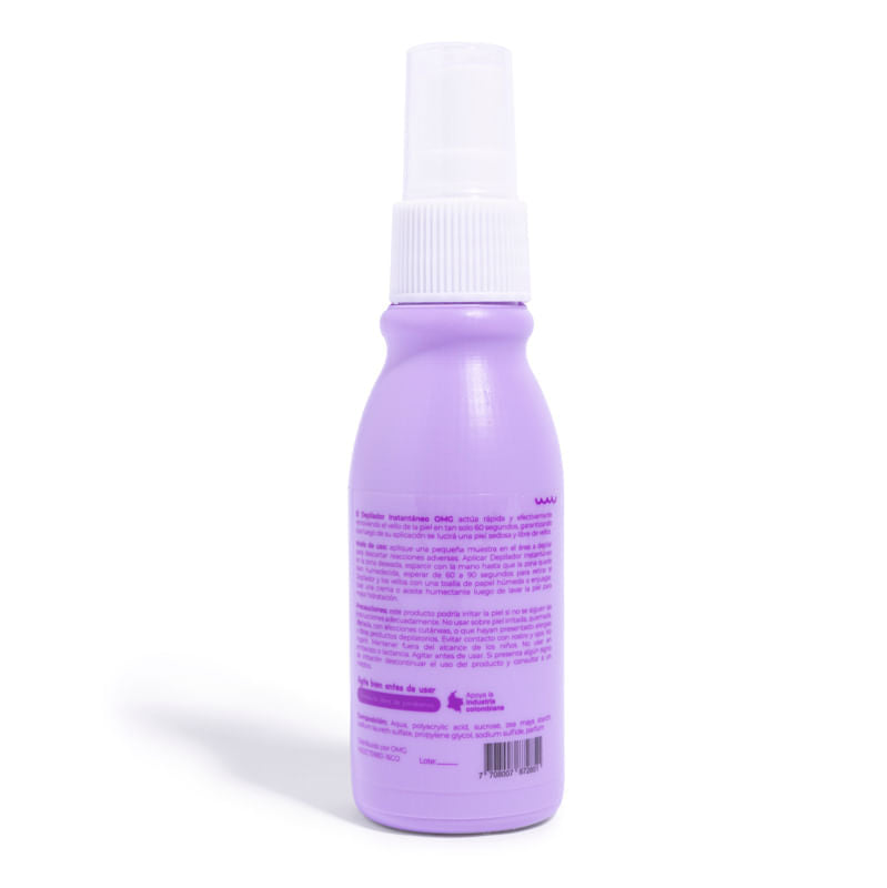DEPILADOR INSTANTANEO EN SPRAY OMG 60 ML