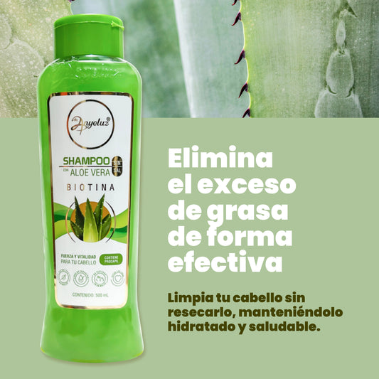 SHAMPOO CON ALOE VERA ANYELUZ