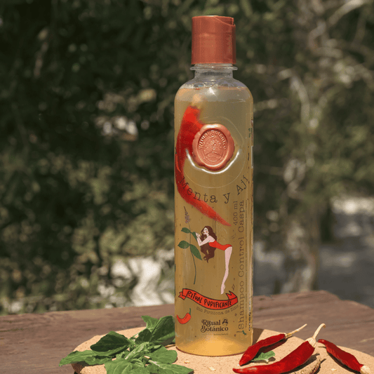 SHAMPOO CONTROL CASPA CON MENTA Y AJI RITUAL BOTANICO