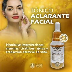 TÓNICO ACLARANTE CLASS GOLD PARA EL ROSTRO 25ML