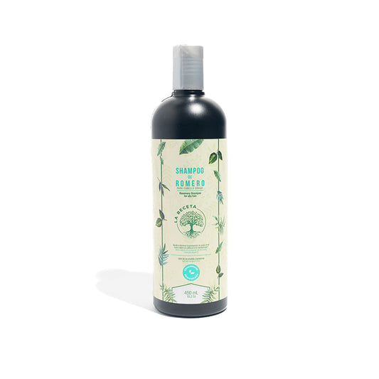 SHAMPOO DE ROMERO PARA CABELLO GRASO LA RECETA 450 ML