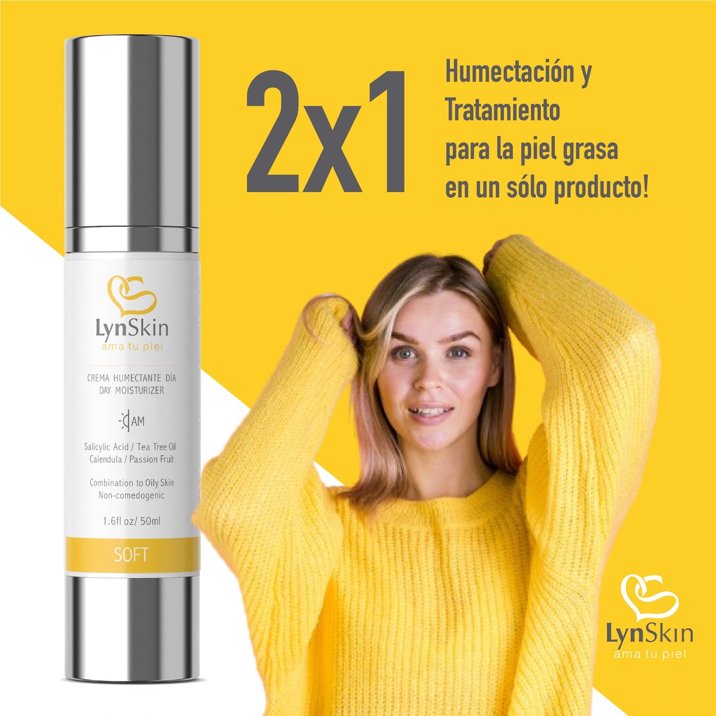 CREMA HUMECTANTE DIA LYNSKIN X50ML