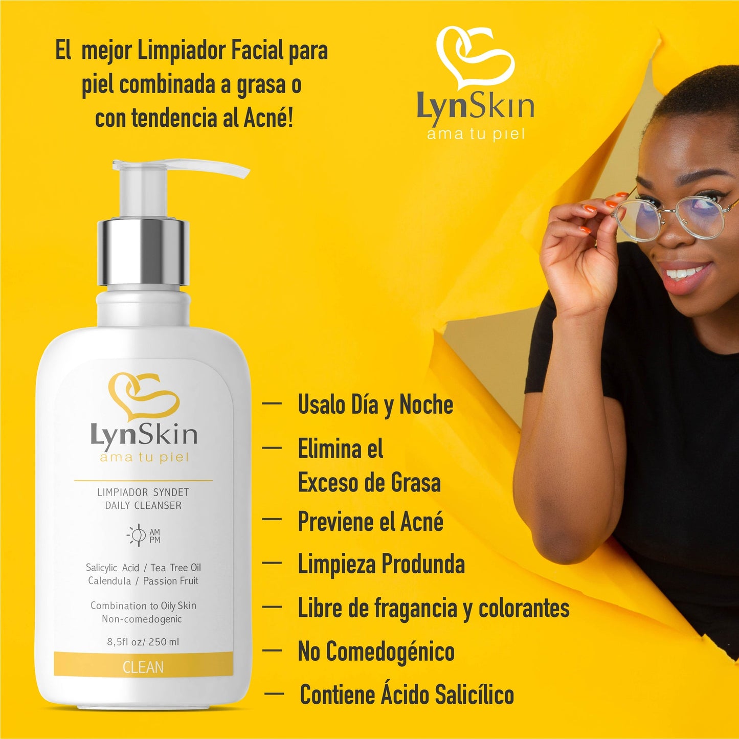 LIMPIADOR SYNDET LYNSKIN X250ML