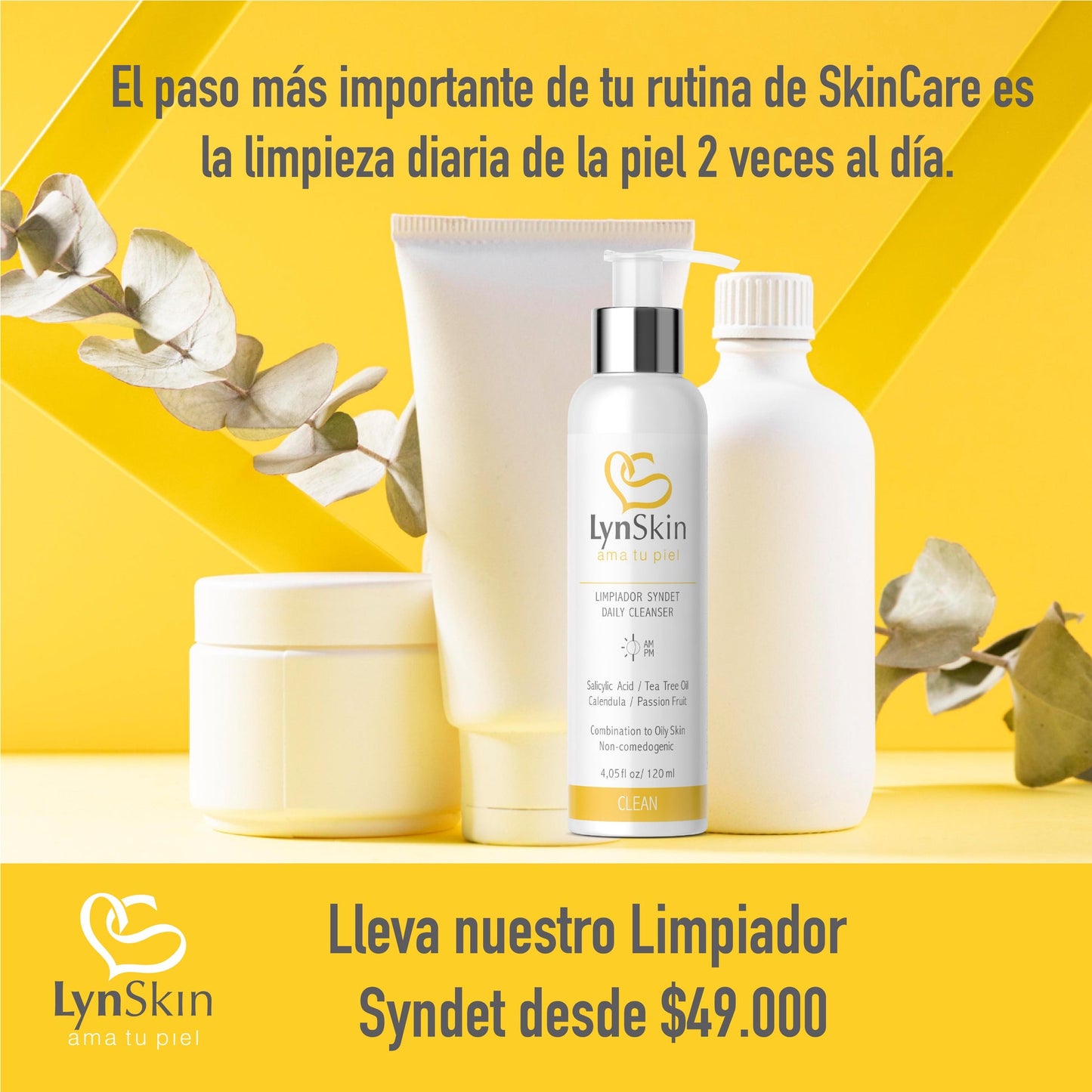 LIMPIADOR SYNDET LYNSKIN X120ML
