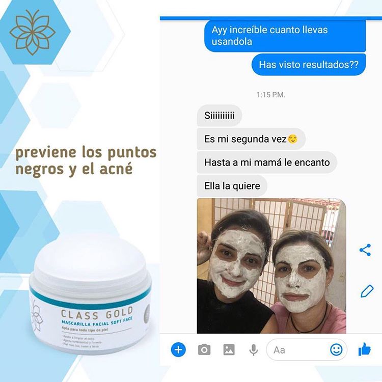MASCARILLA FACIAL SOFT FACE CLASSGOLD